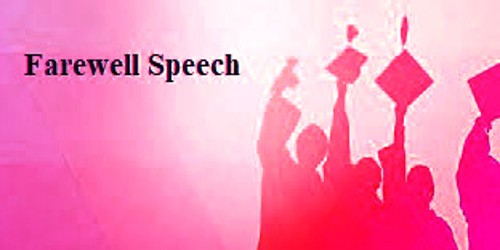 Farewell Speech sample format for University and College Students