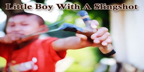 Little Boy With A Slingshot