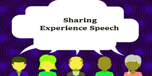 Sharing Experience Speech during the Internship