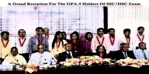 A Report On A Grand Reception For The GPA-5 Holders Of SSC/HSC Exam