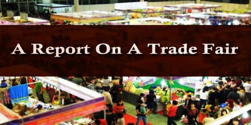 A Report On A Trade Fair Held At ………(City Name)
