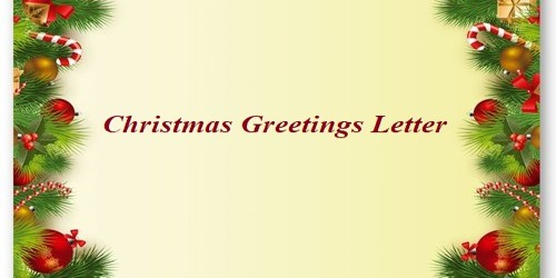 Christmas Greetings Letter