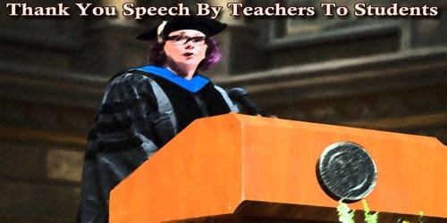 Thank You Speech By Teachers To Students On “Teachers’ Day”