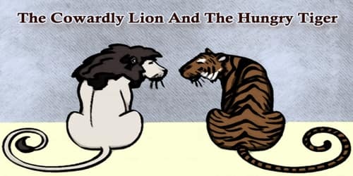 The Cowardly Lion And The Hungry Tiger