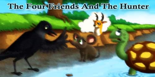 The Four Friends And The Hunter