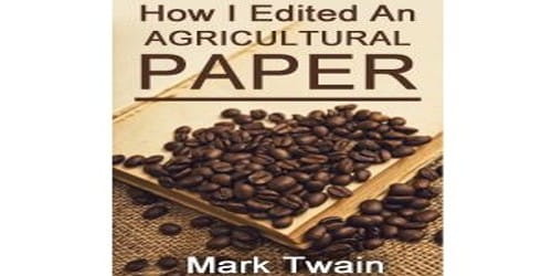 How I Edited an Agricultural Paper