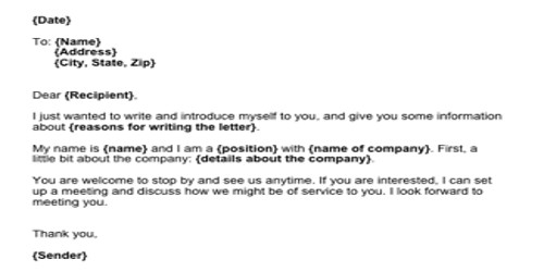 Sample Sales Letters to Potential Client