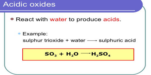 Acidic Oxide