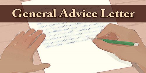 General Advice Letter