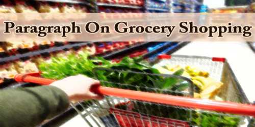 Paragraph On Grocery Shopping