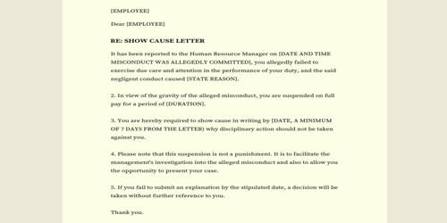 Response to Accusations Letter – a Sample Format