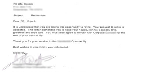 Retirement Notification Letter Format