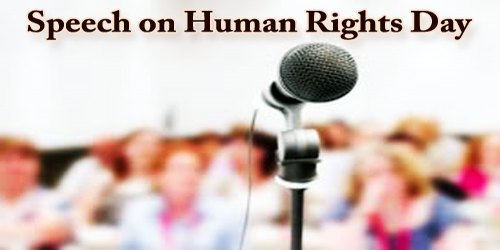 Human Rights Day (Speech)  Assignment Point