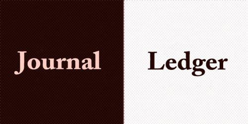 Difference Between Journal And Ledger