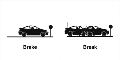 Difference between Break and Brake