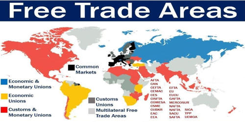 free trade areas in the world