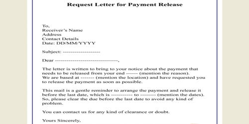 Sample Letter for Requesting Payment
