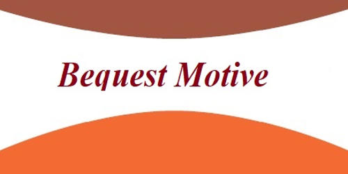 Bequest Motive