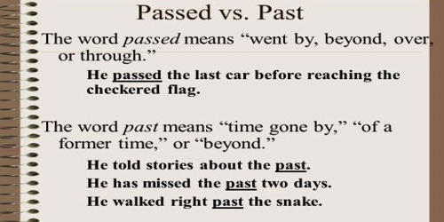 difference-between-passed-and-past-assignment-point