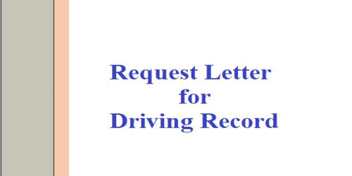 Request Letter for Driving Record
