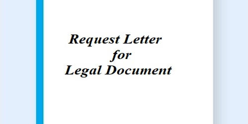 Request Letter for Legal Document