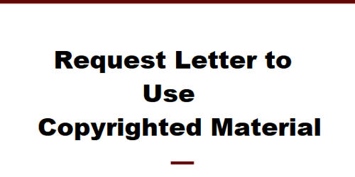 Request Letter to Use Copyrighted Material
