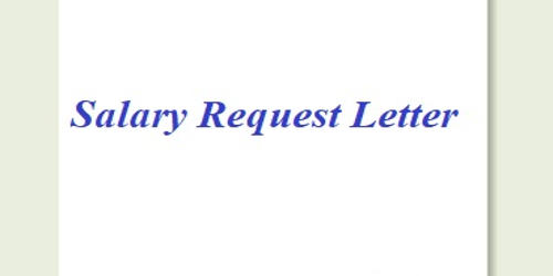 Salary Request Letter to Higher Official