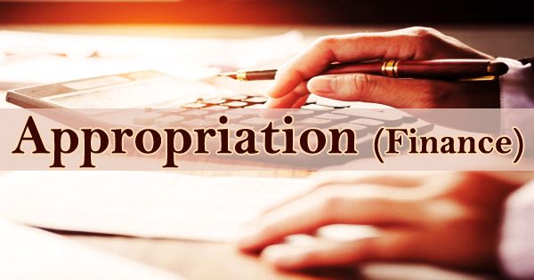 Appropriation (Finance)