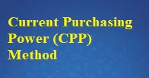 Current Purchasing Power (CPP) Method