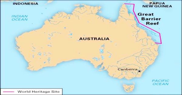 Australian Great Barrier Reef Map