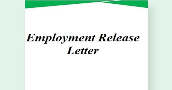 Employment Release Letter Format