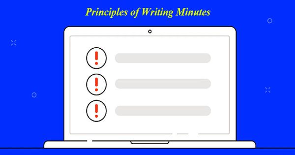 Principles of Writing Minutes