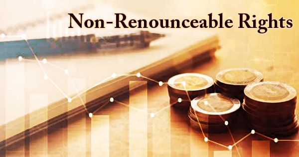 Non-Renounceable Rights