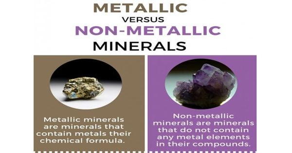 Difference between Metallic and Non-metallic Minerals