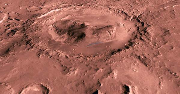 Frosty Changes on Mars’s “Happy Face Crater” Has Made Its Grin Even Bigger