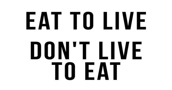 We eat to live – an Open Speech