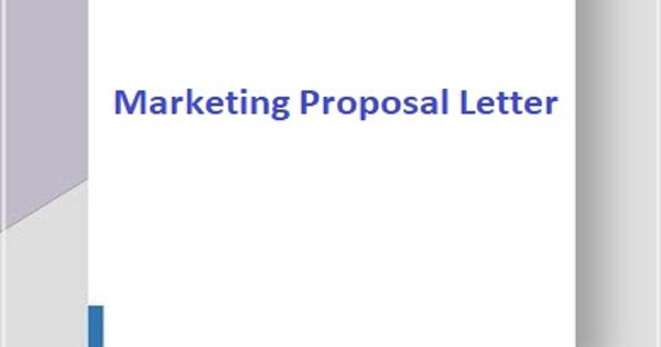 Sample Marketing Proposal Letter Format