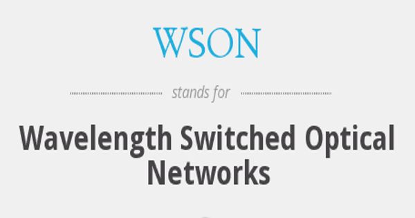 Wavelength switched optical network