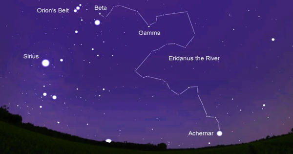 Achernar – a binary star system in the constellation Eridanus