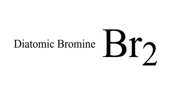Diatomic Bromine – a red-brown liquid