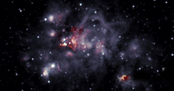 Cosmic Telescope Lens reveals extremely Faint Wisps of Radio Emission