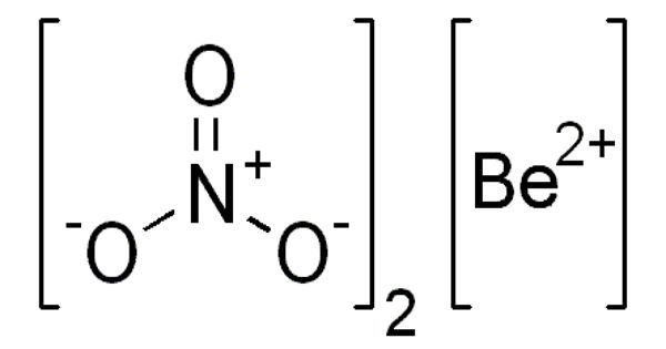 Beryllium Nitrate – an Ionic Beryllium Salt of Nitric Acid