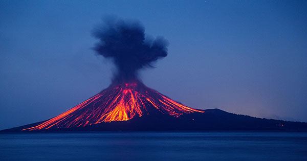 Man Snaps Selfie Right Next To Huge Erupting Volcano