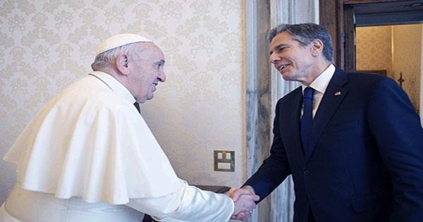 Pope Expresses ‘affection’ for Americans when he Meets Blinken
