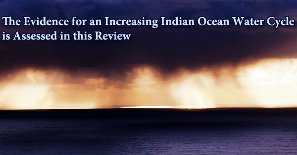 The Evidence for an Increasing Indian Ocean Water Cycle is Assessed in this Review