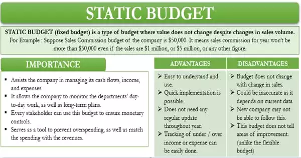 advantages and disadvantages of budgeting