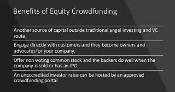 Benefits of Equity Crowdfunding