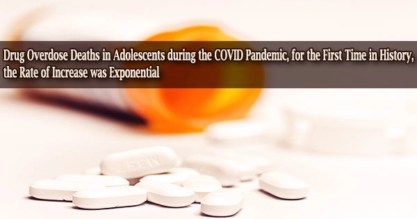 Drug Overdose Deaths in Adolescents during the COVID Pandemic, for the First Time in History, the Rate of Increase was Exponential