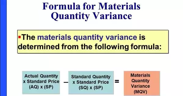 Material Quantity Variance (MQV)