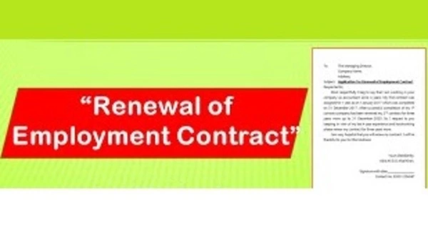 Sample Employment Contract Extension Letter